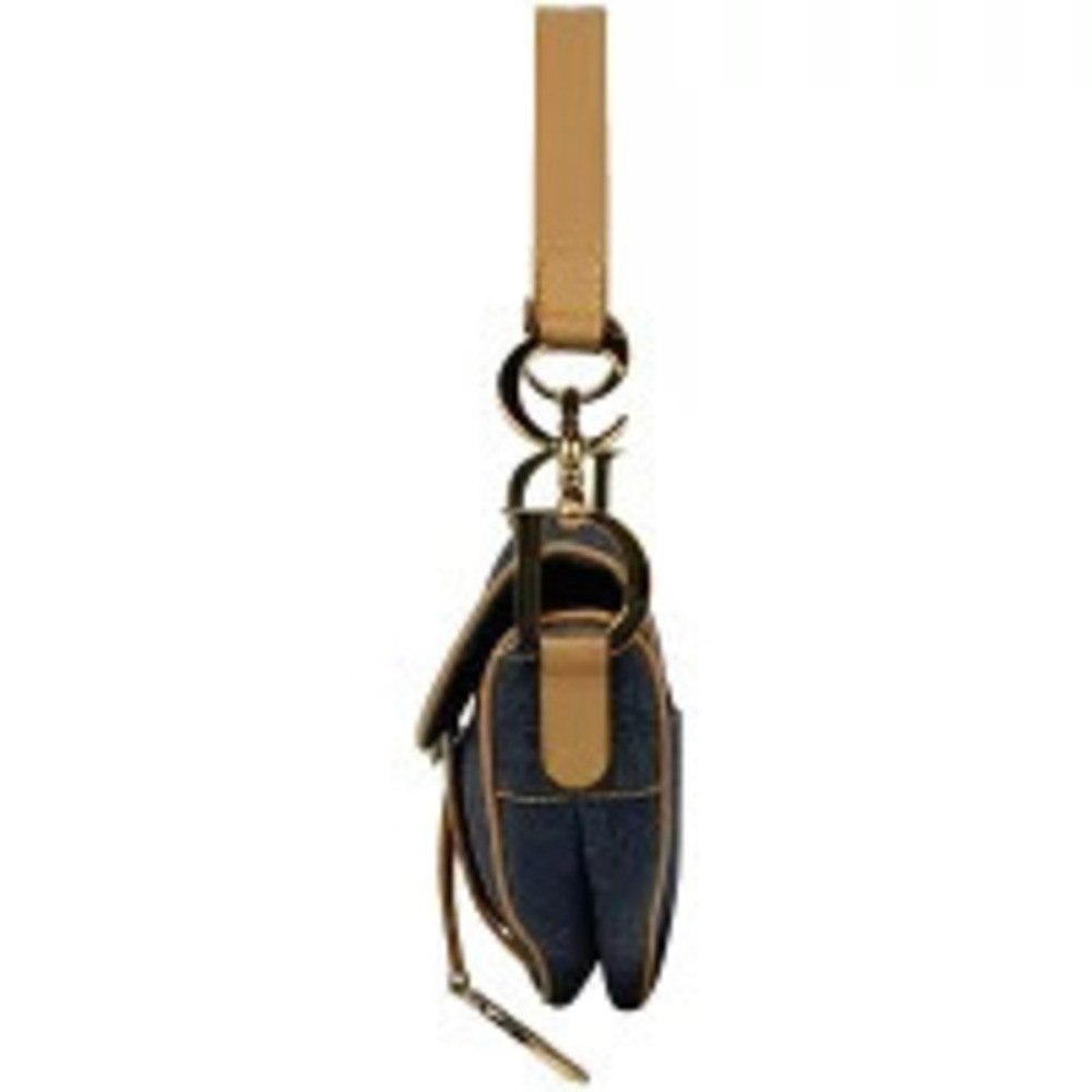 Dior Handbag Saddle Bag Blue Christian Denim Navy Hobo